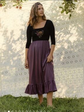 PURUSHA PEOPLE COTTAGE DRESS. Gorgeous, brand new, forest fiber, sustainable